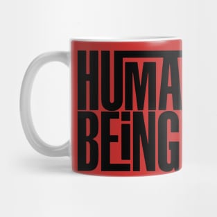 Human Being (black) Mug